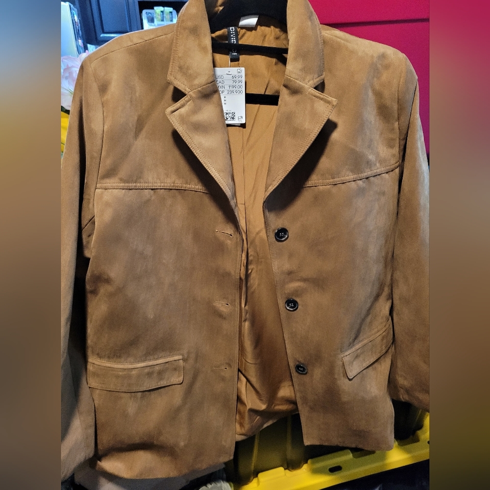 H&M Divend single breasted brown jacket. Brand new.